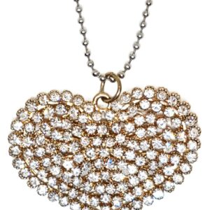 Herz Anhänger mit Strass und Kette