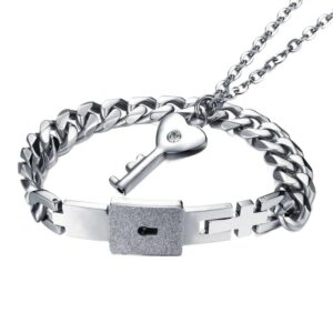 Partnerschafts Set Armband für Ihn Kette für Sie mit Schlüssel (Kopie)