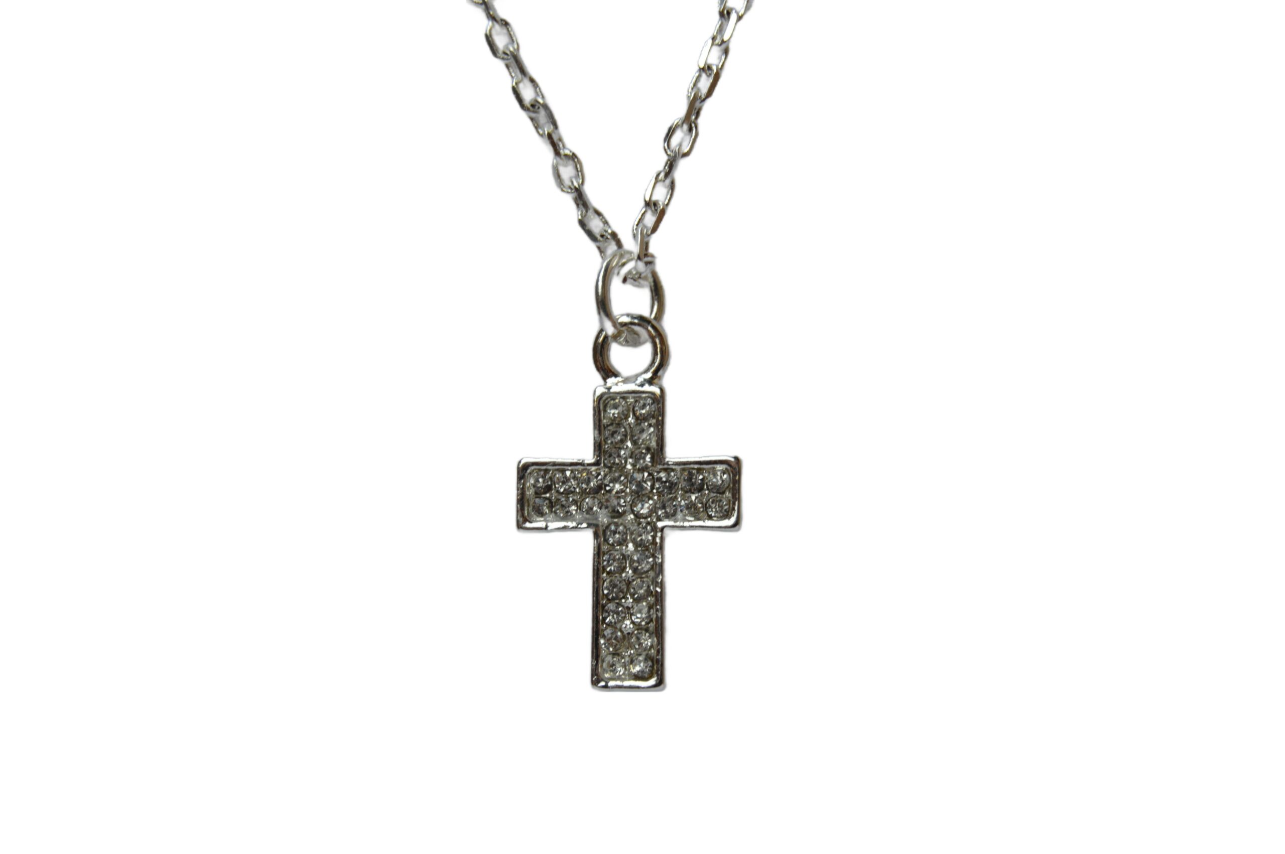 Kreuz Anhänger mit Zirkonia – Bild 4