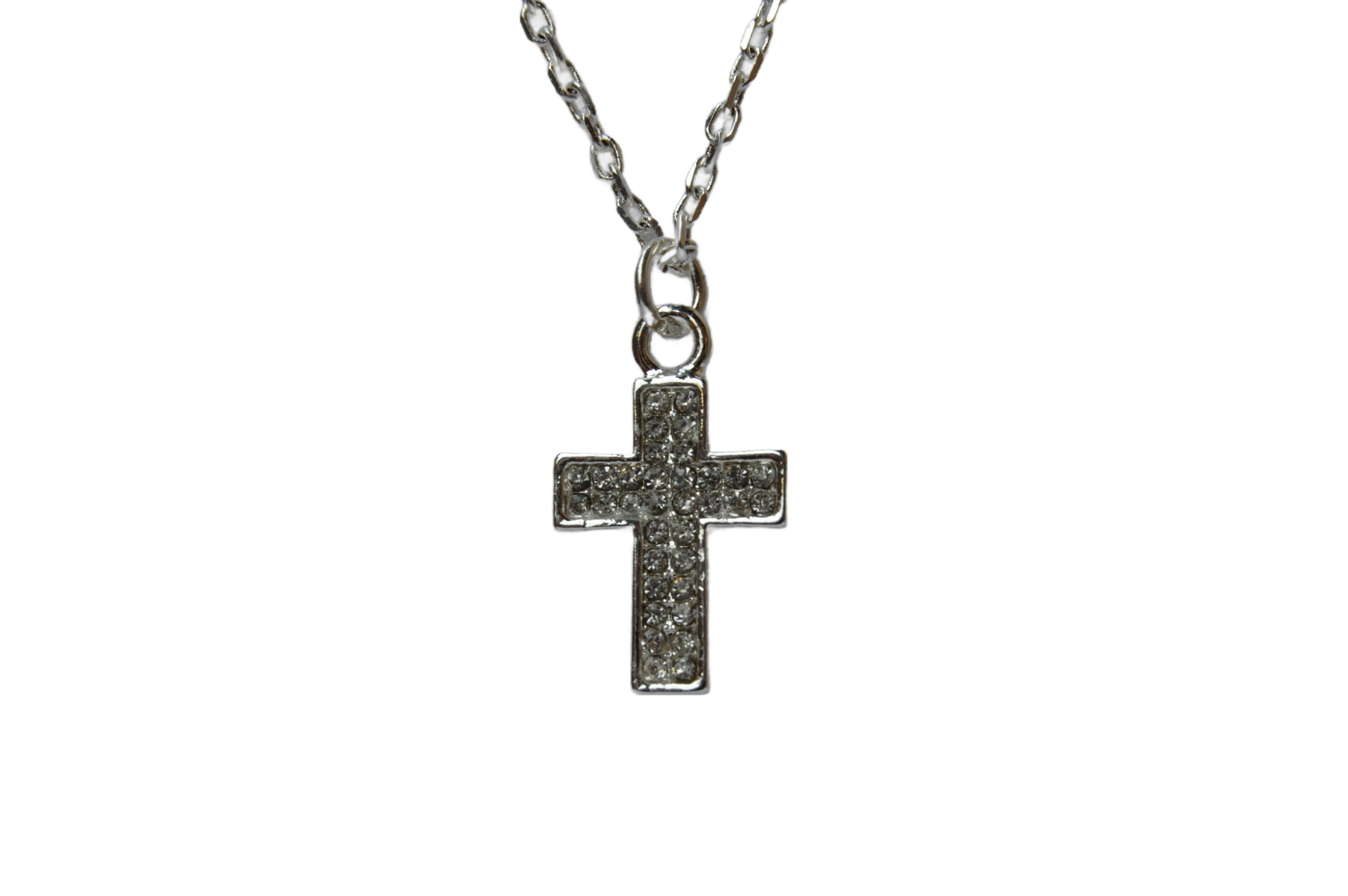 Kreuz Anhänger mit Zirkonia – Bild 5