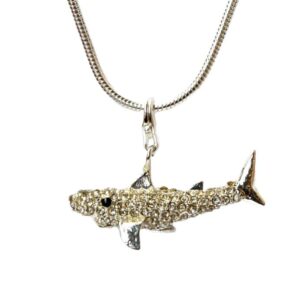 Charm Anhänger Hai mit Zirkonia