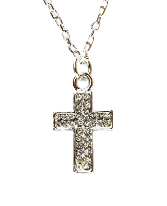 Kreuz Anhänger mit Zirkonia