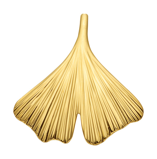 Ginkgoblatt - Anhänger aus 585 echt Gold