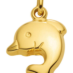 Delfin Anhänger, Kettenanhänger aus 333 Gold 8 Karat